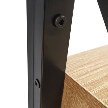 Modern 3-Tier End Table with Drawer and Tempered Glass Top – view 16