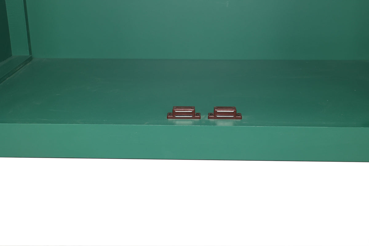 59 Inch Dark Green Mid-Century Modern Accent Cabinet with 4 Doors – view 14