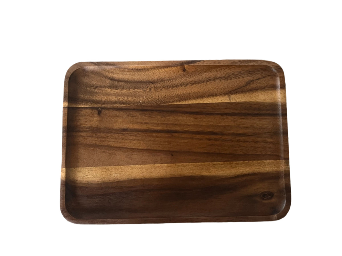 Rectangular Acacia Wood Serving Plates, Set of 2 – view 8