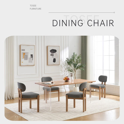 Upholstered Dining Chairs with Ergonomic Backrest, Set of 2 – view 9