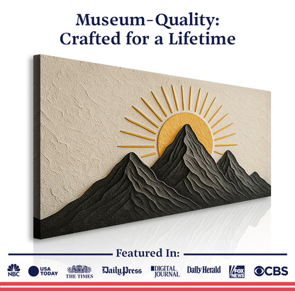Mountain Majesty Landscape Canvas Wall Art, Wide Gallery Wrapped – view 6