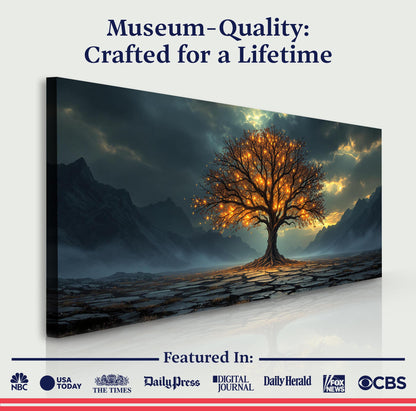 Burning Bush Faith Canvas Wall Art XI, Wide Gallery Wrapped – view 5