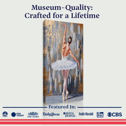 Modern Ballet Elegance Canvas Wall Art, Gallery Wrapped – view 6