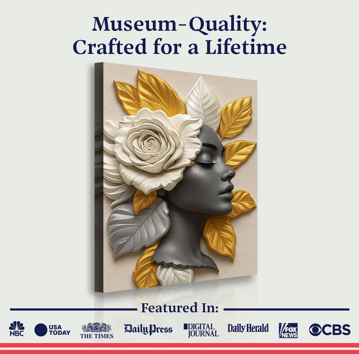 Floral Majesty Canvas Wall Art III, Premium Gallery Wrapped – view 6