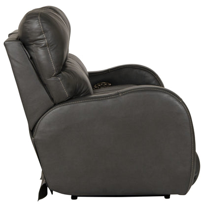 Angelo Italian Leather Power Reclining Sofa with Power Headrest – view 8
