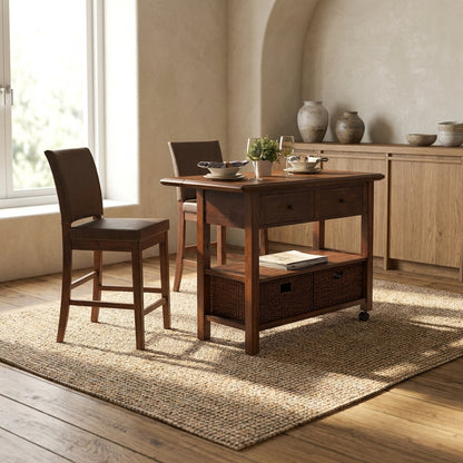 Caldwell Kitchen Cart, Antique Cappuccino