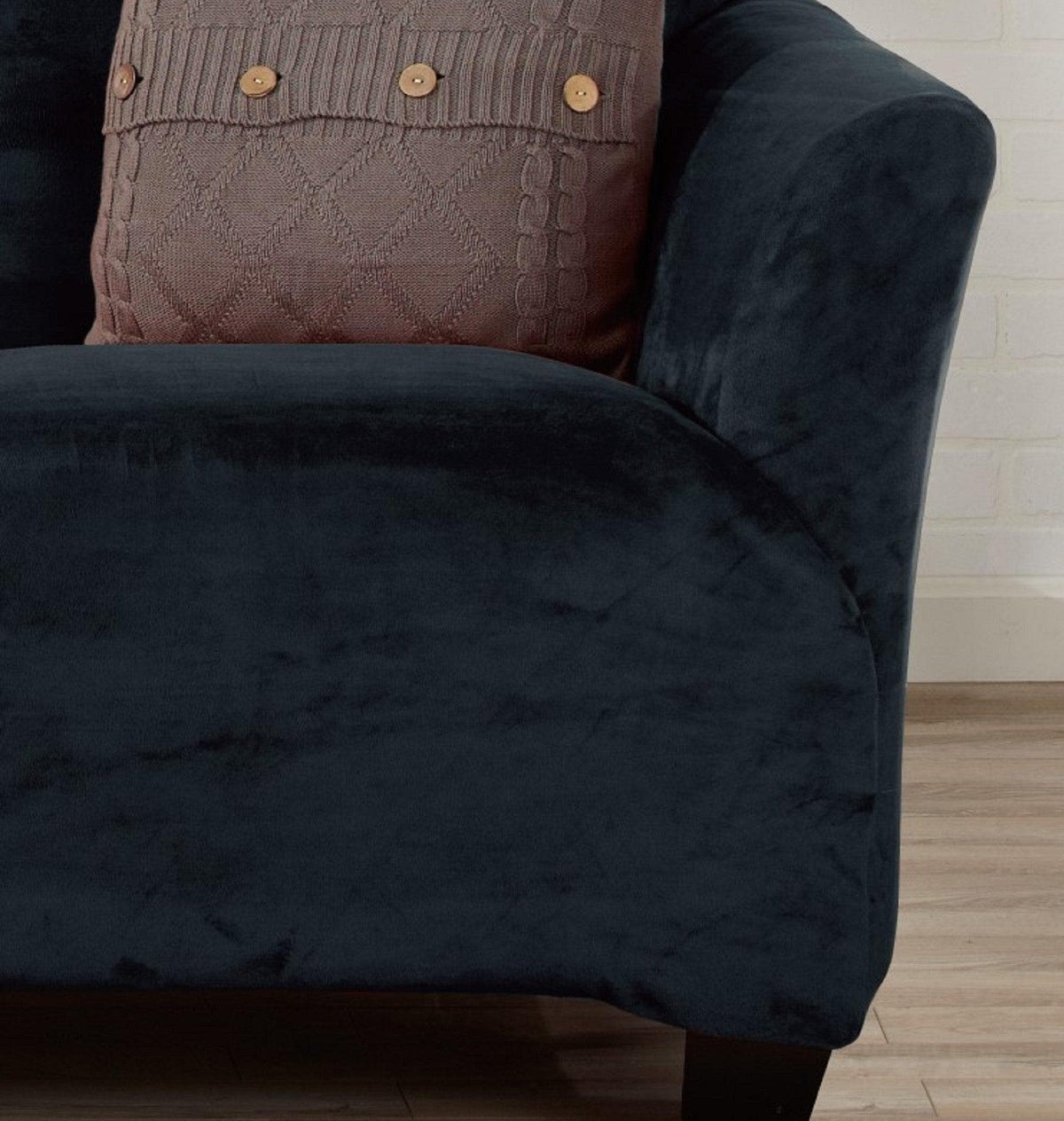 Velvet Stretch Slipcover – Gale Collection Form-Fit Sofa Cover – view 63