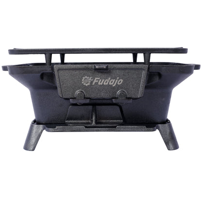 Oval Enameled Cast Iron Charcoal Tabletop Grill – view 7