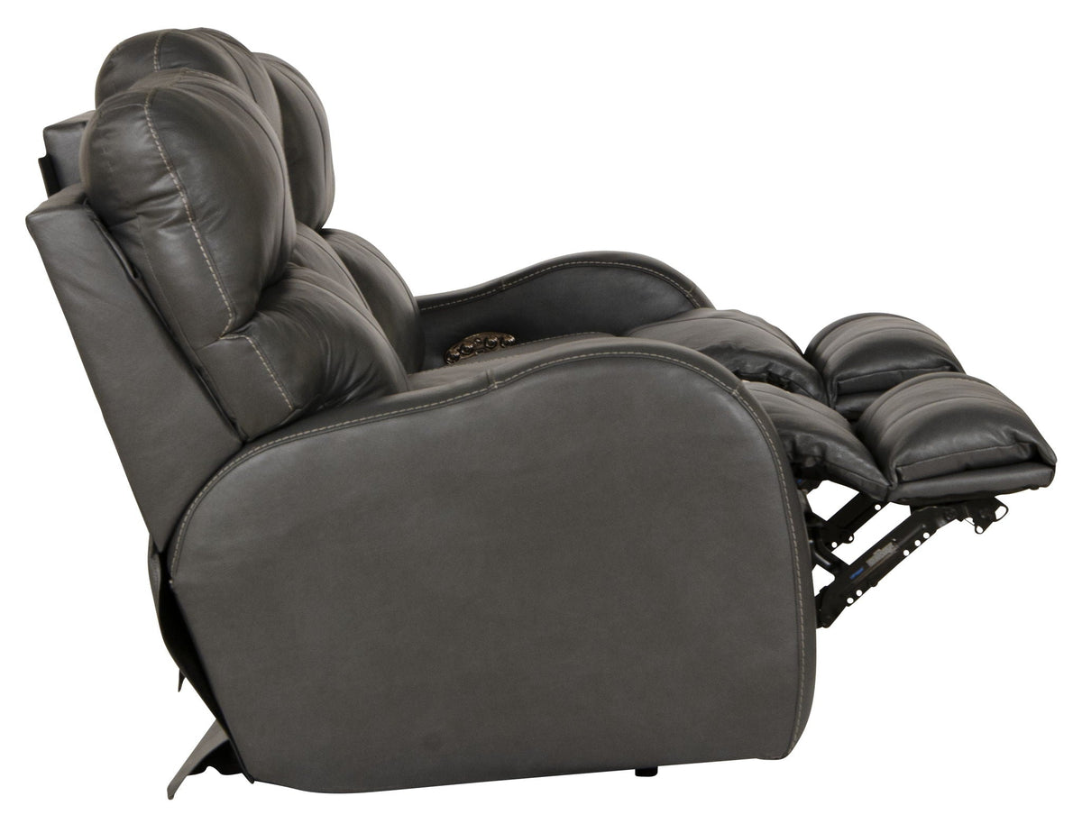 Angelo Italian Leather Power Reclining Sofa with Power Headrest – view 9