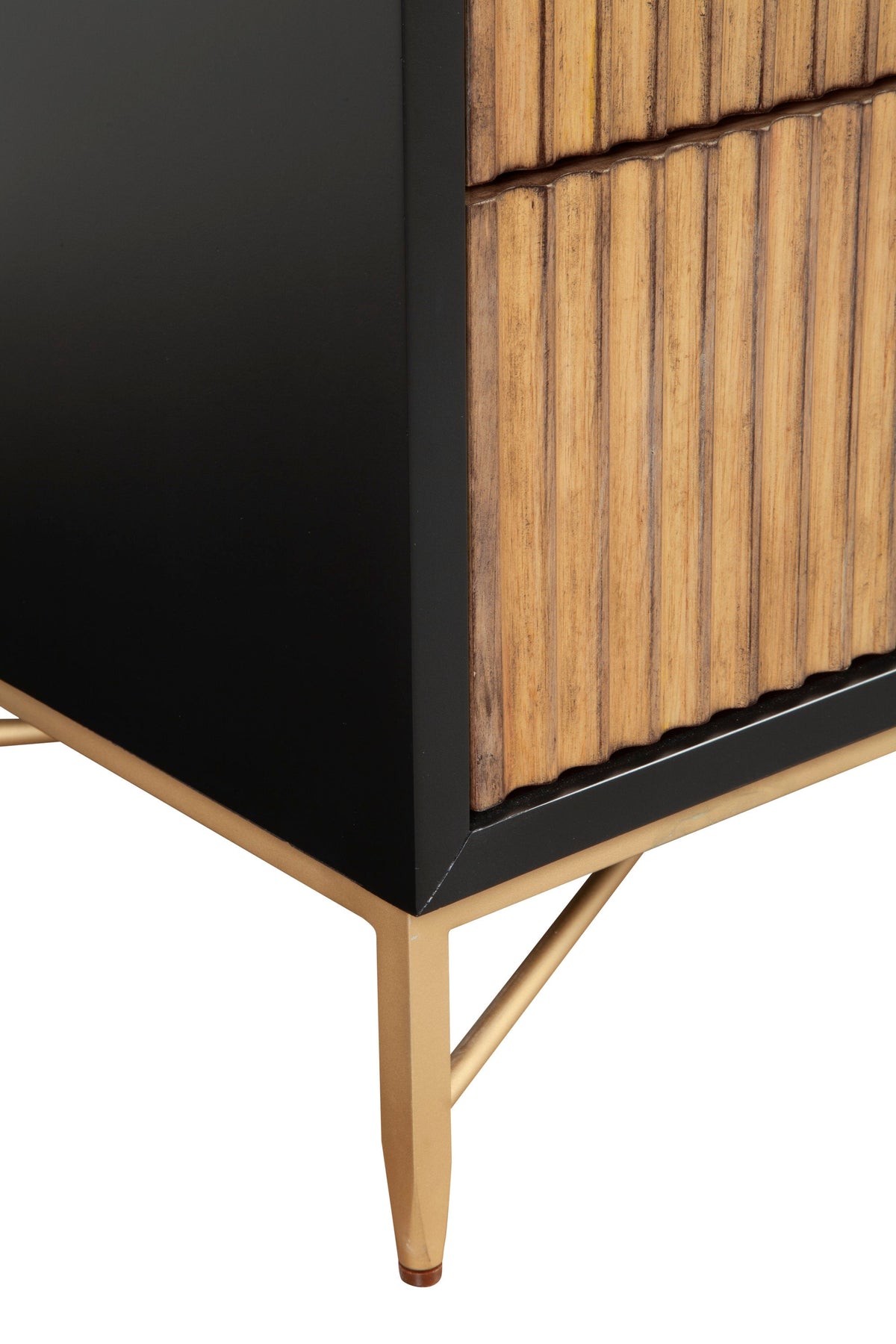 Larsen 3-Drawer Accent Chest with Gold Legs and Hardware – view 11