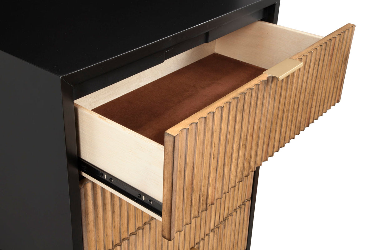 Larsen 5-Drawer Chest with Gold Accent Legs and Hardware – view 13
