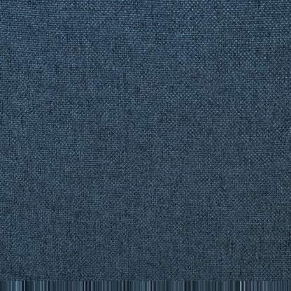Navy Blue Fabric Club Chair with Nailhead Trim and Birch Wood Legs – view 10