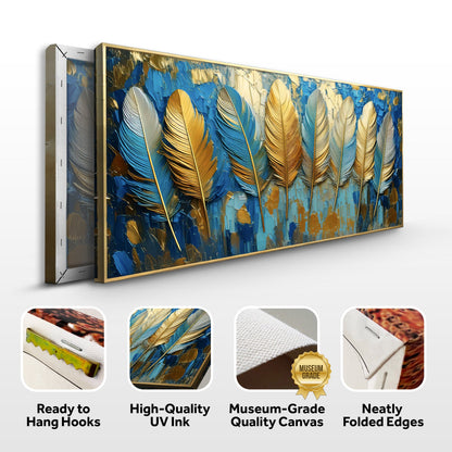Confetti Sky Abstract Canvas Wall Art, Wide Gallery Wrapped – view 8