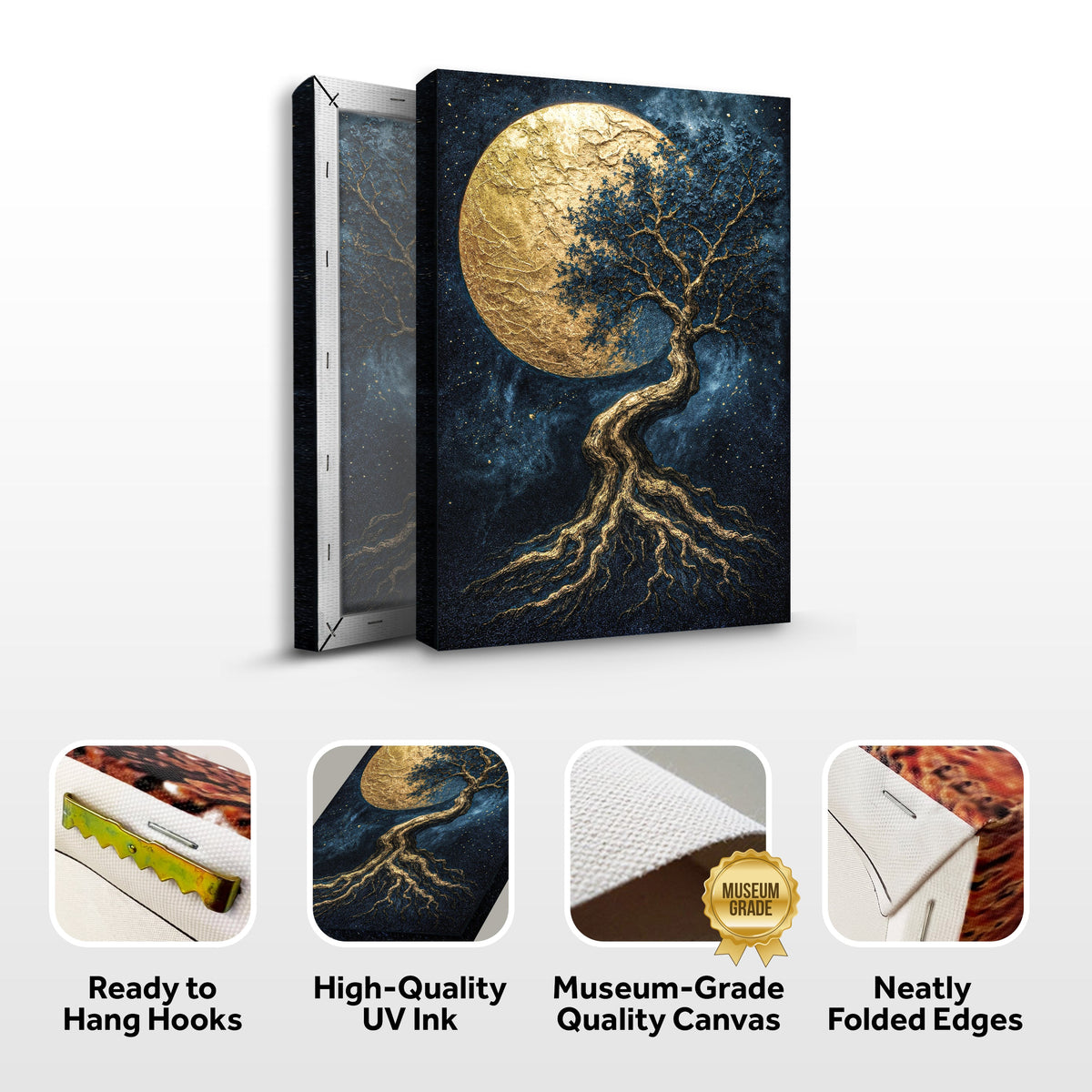 Lunar Tree of Life Canvas Wall Art, Premium Gallery Wrapped – view 8