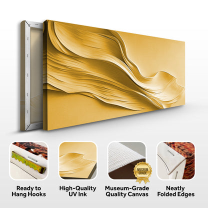 Gold Minimalist Canvas Wall Art II, Wide Gallery Wrapped – view 8