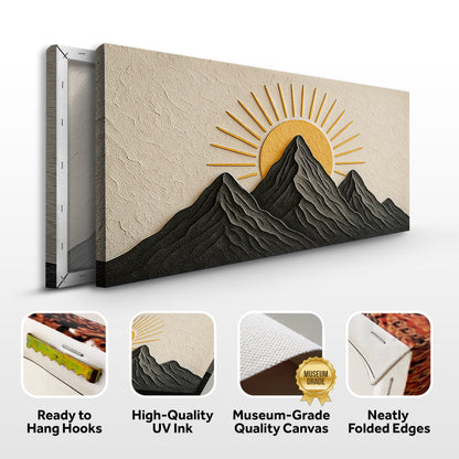Mountain Majesty Landscape Canvas Wall Art, Wide Gallery Wrapped – view 8