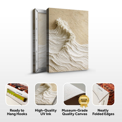 Modern Neutral Mountain Landscape Canvas Wall Art, Gallery Wrapped – view 8