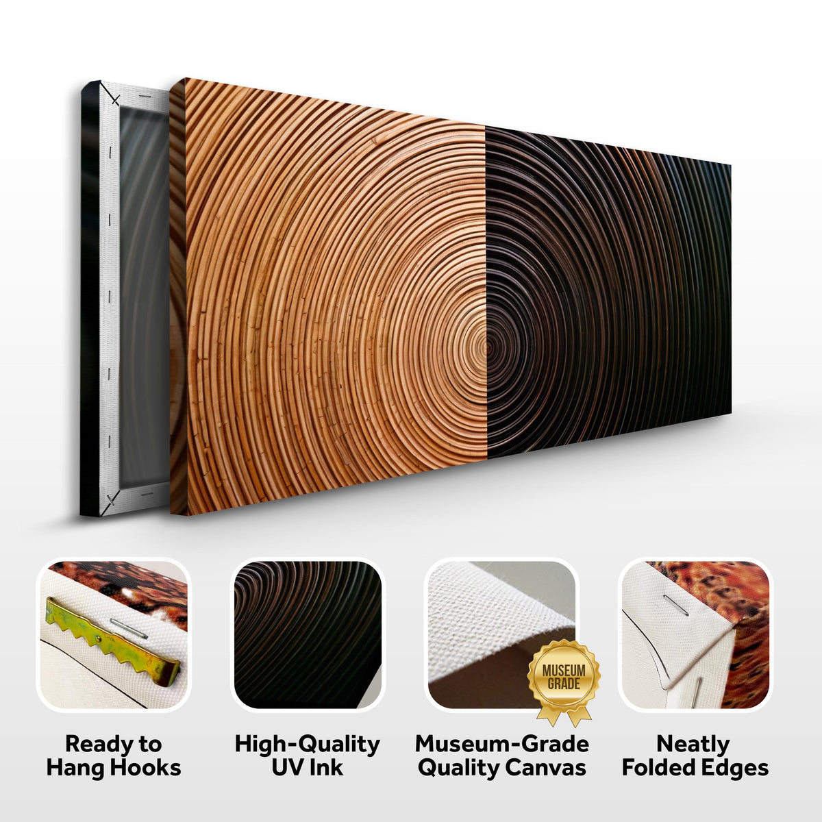 Modern Abstract Minimalist Canvas Wall Art XI, Wide Format – view 8