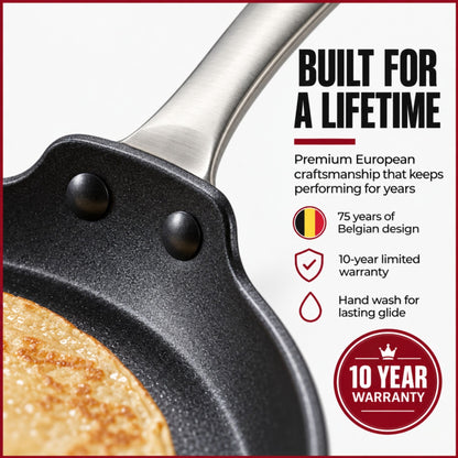 10-Inch Ceramic Nonstick Crepe and Pancake Pan, Induction Ready – view 5