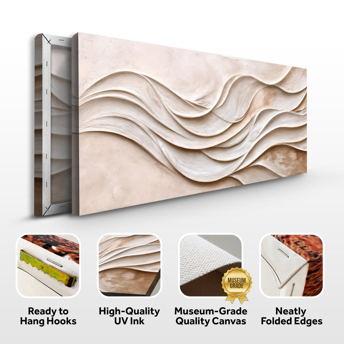 Modern Abstract Minimalist Canvas Wall Art XIII, Wide Format – view 8