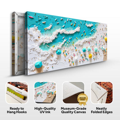 Beach Days Coastal Canvas Wall Art XI, Wide Gallery Wrapped Print – view 8