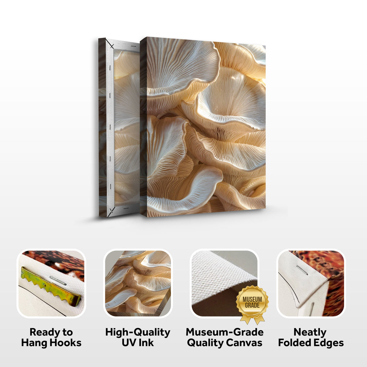 Nature in Motion Abstract Canvas Wall Art, Gallery Wrapped – view 8