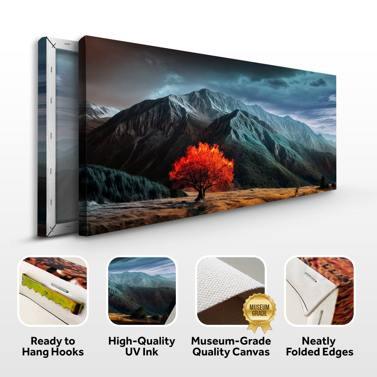 Burning Bush Faith Canvas Wall Art IX, Wide Gallery Wrapped – view 8
