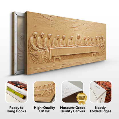 The Last Supper Minimalist Faith Canvas Wall Art – Panoramic Print – view 8