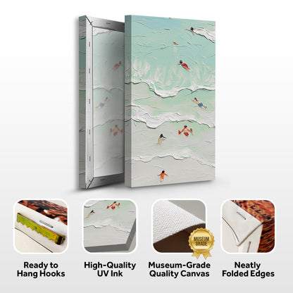 Beach Days Coastal Canvas Wall Art XXIII, Wide Gallery Wrapped Print – view 8