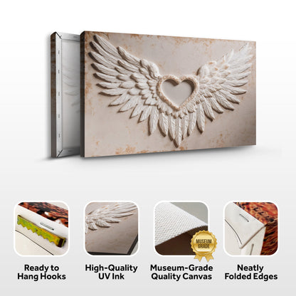 Wings of Love Abstract Canvas Wall Art II – Gallery Wrapped Print – view 8