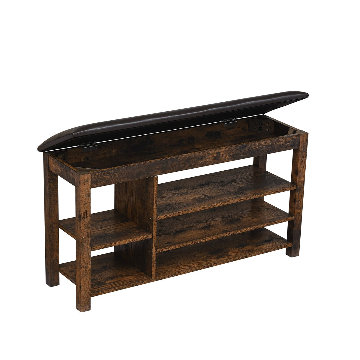 Height-Adjustable Shoe-Changing Bench with Hidden Storage, Nordic Style – view 10