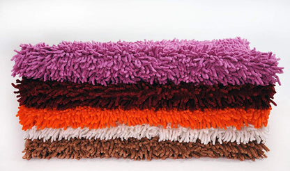 Brown Camel Cotton Chenille Area Rug, Runner and Doormat – view 2
