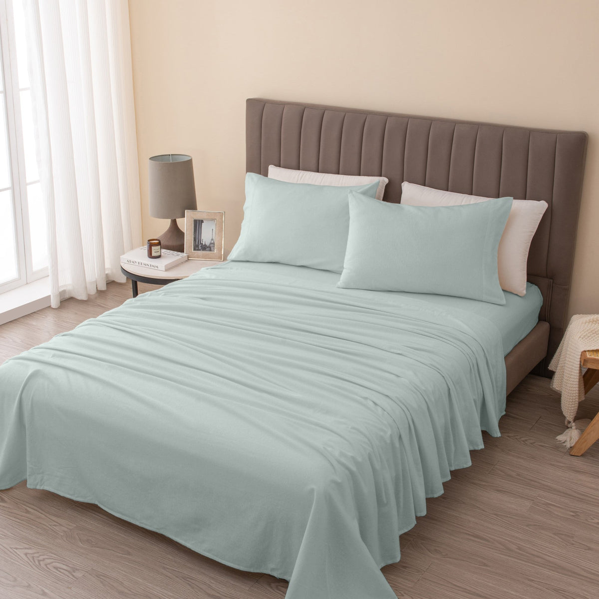 Turkish Cotton Flannel Sheet Set – Raye Collection – view 6