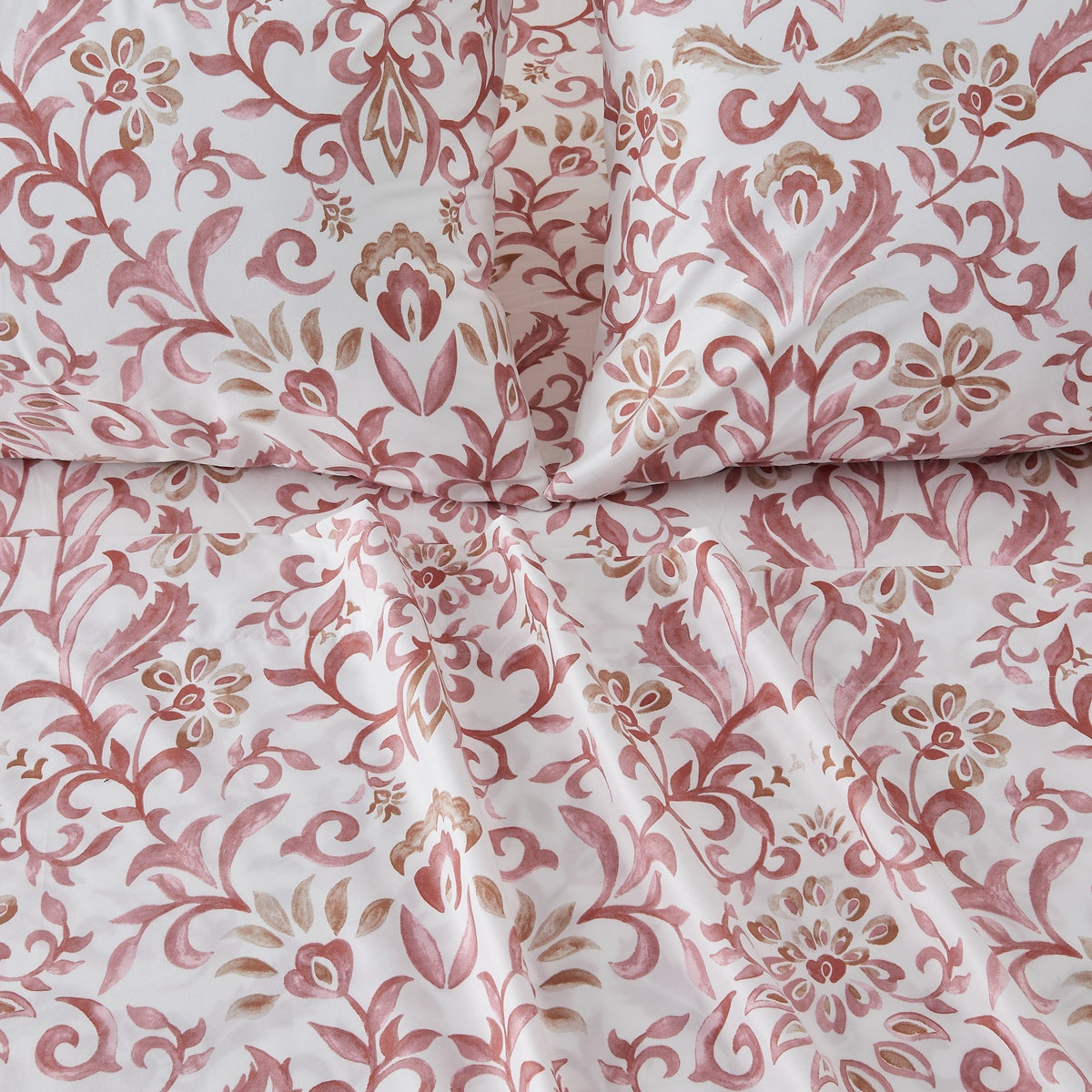 Watercolor Floral Microfiber Sheet Set – Delia Collection – view 20