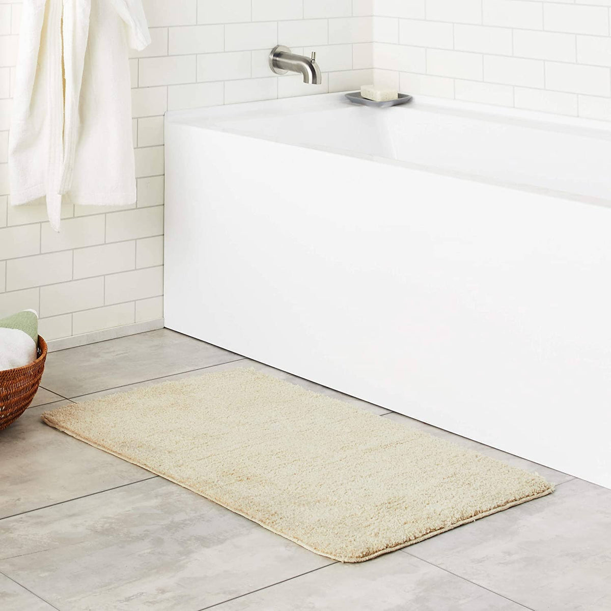 French Vanilla Super Absorbent Microfiber Bath Rug and Floor Mat – view 5