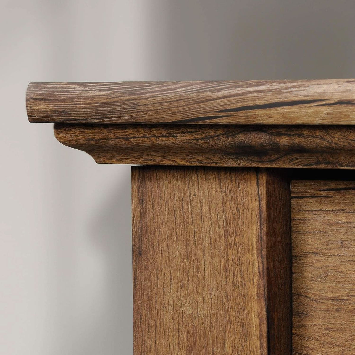 Palladia 65-Inch Executive Desk with Keyboard Drawer, Vintage Oak – view 11