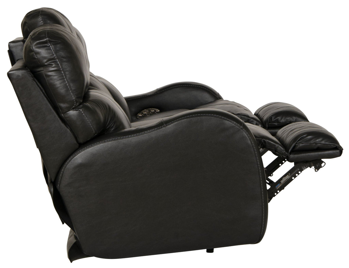 Angelo Italian Leather Power Reclining Sofa with Power Headrest – view 11
