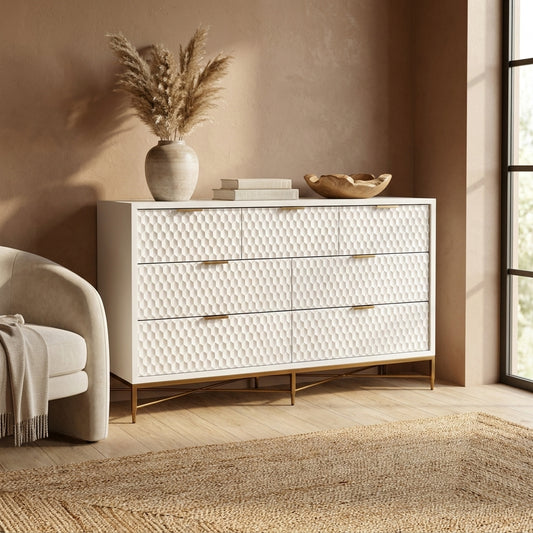 White Pearl Dresser