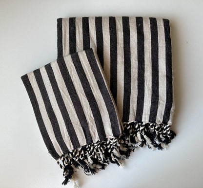 Zebra Hand Woven Cotton Linen Towel, Bath, Hand or Bath and Hand Set – view 9