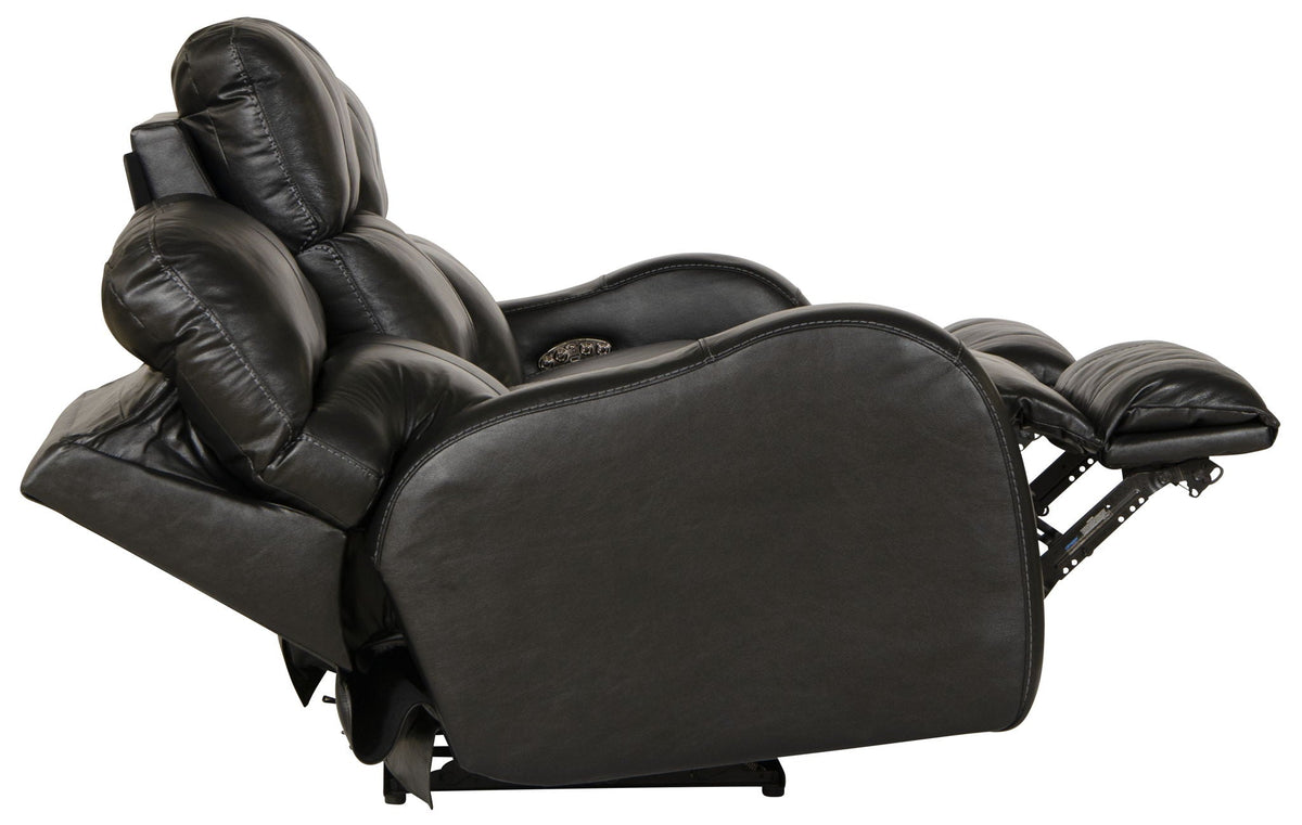 Angelo Italian Leather Power Reclining Sofa with Power Headrest – view 12