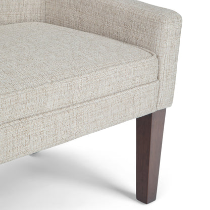 Parris Platinum Upholstered Bench with Solid Wood Frame – view 6