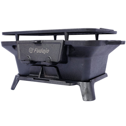 Oval Enameled Cast Iron Charcoal Tabletop Grill – view 8