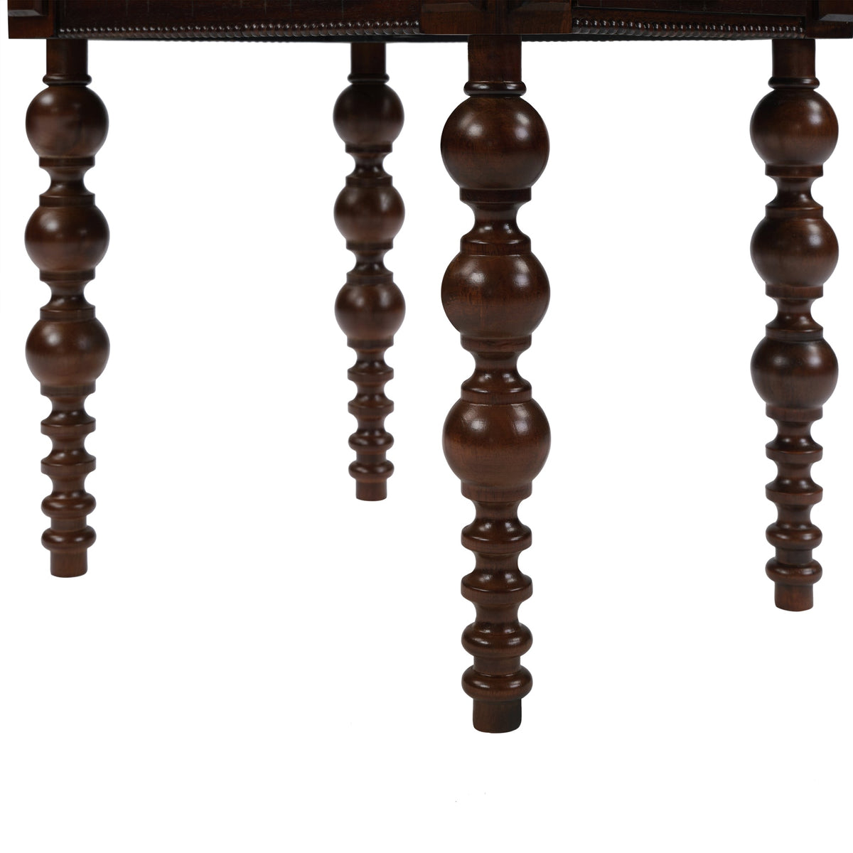 Espresso Wood End Table with Drawer and Turned Spindle Legs – view 15