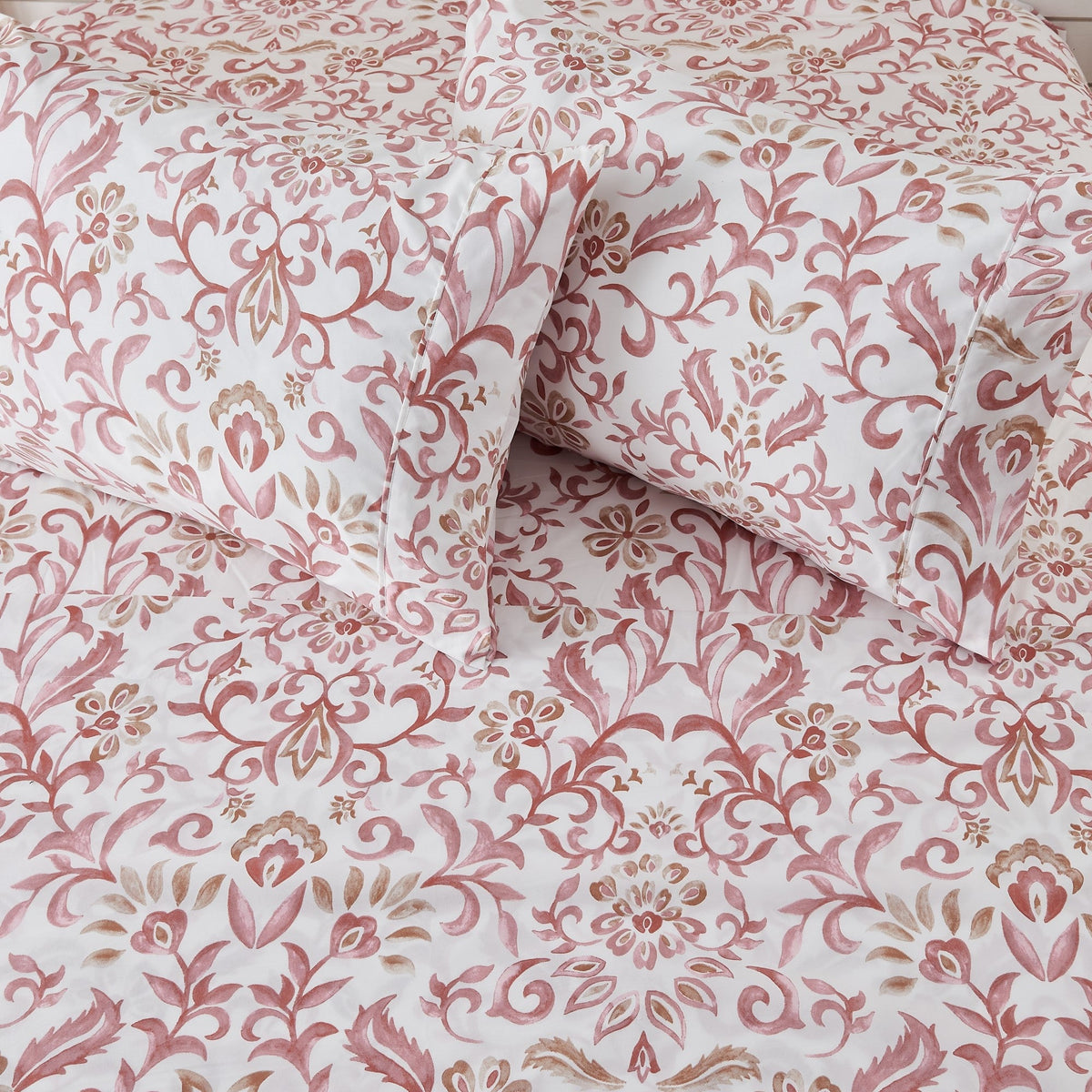 Watercolor Floral Microfiber Sheet Set – Delia Collection – view 19
