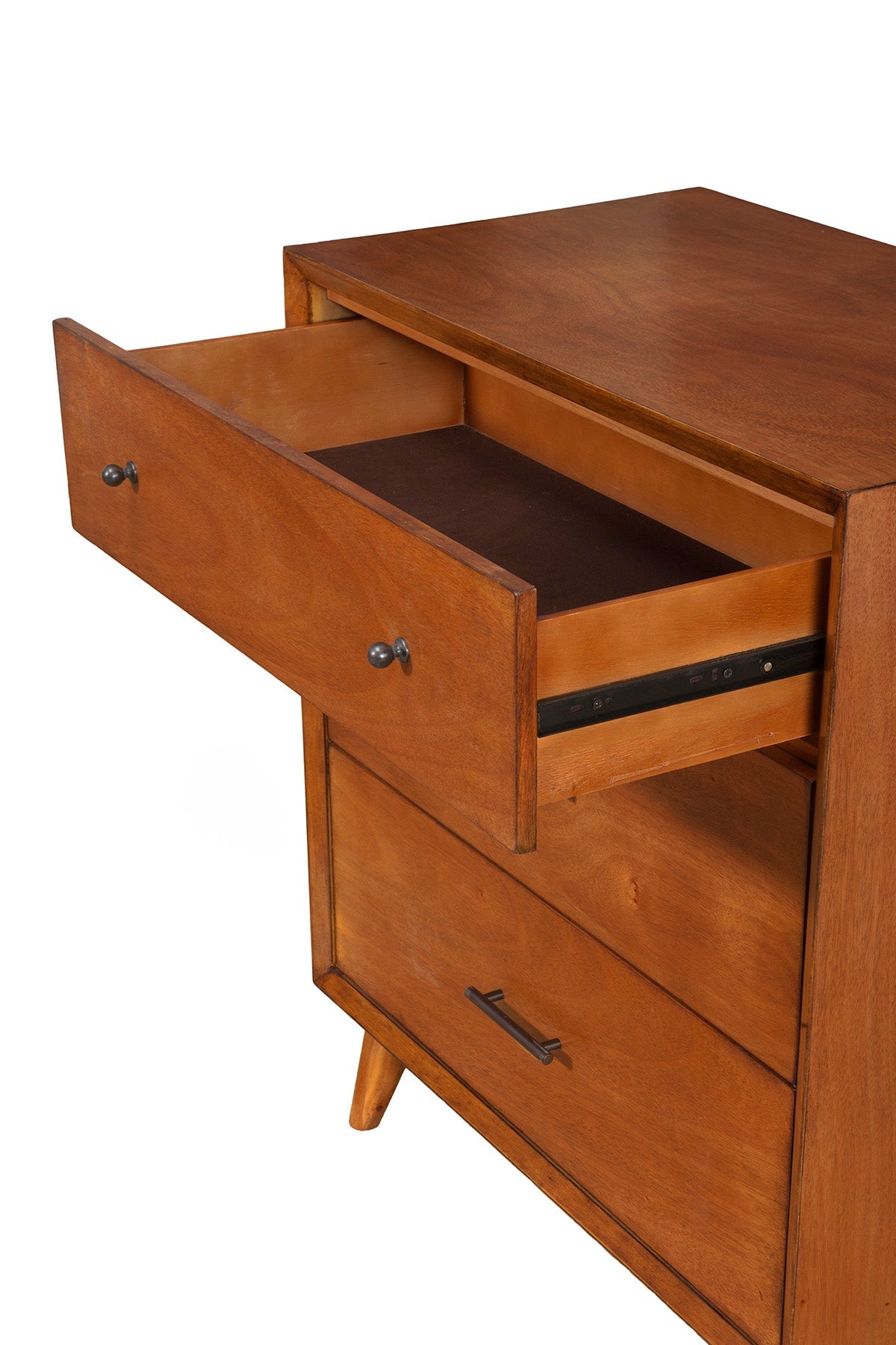 Flynn Compact 5-Drawer Small Chest with Dovetail Drawers, Chestnut – view 5