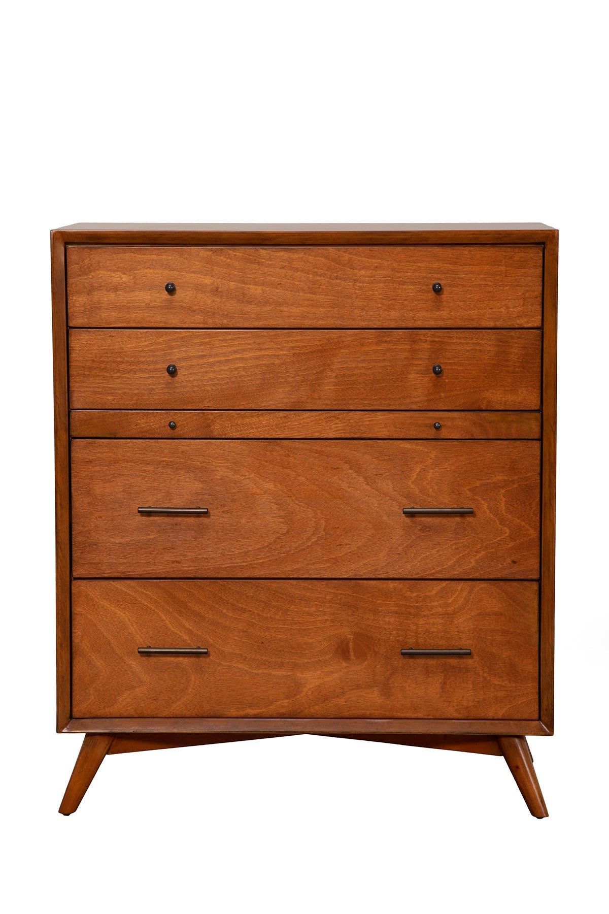 Flynn 4-Drawer Chest with Pull-Out Tray, Chestnut – view 10