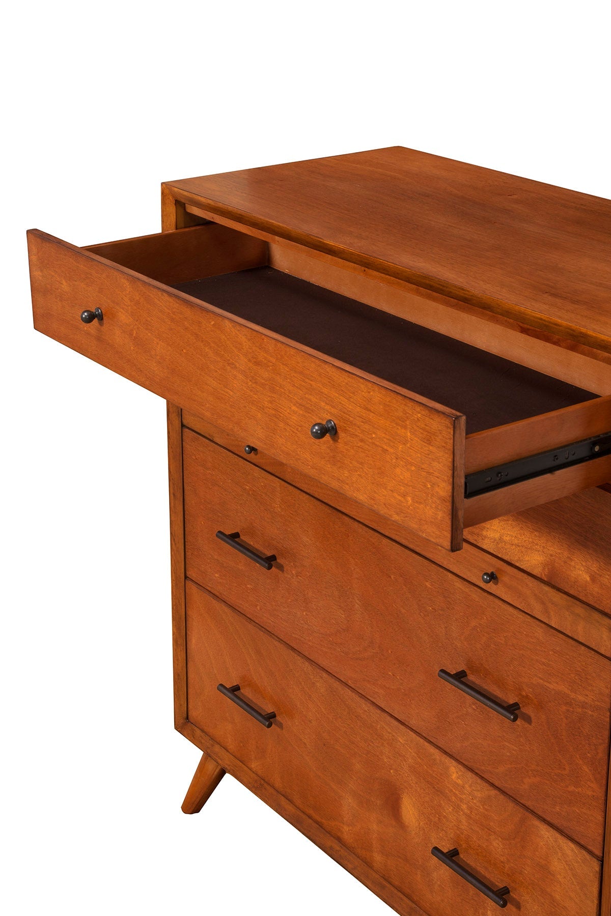 Flynn 4-Drawer Chest with Pull-Out Tray, Chestnut – view 5