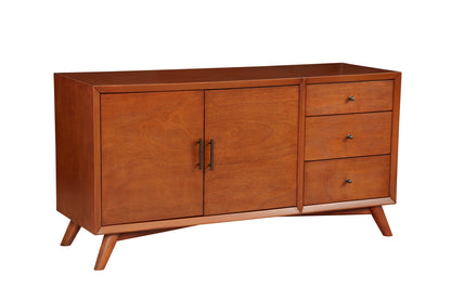 Flynn Solid Mahogany Mid-Century Sideboard, Chestnut – view 6