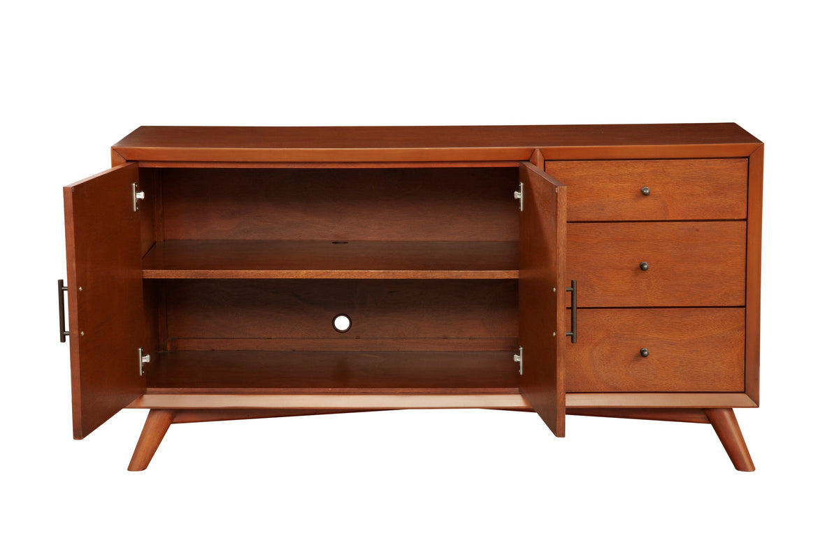 Flynn Solid Mahogany Mid-Century Sideboard, Chestnut – view 9