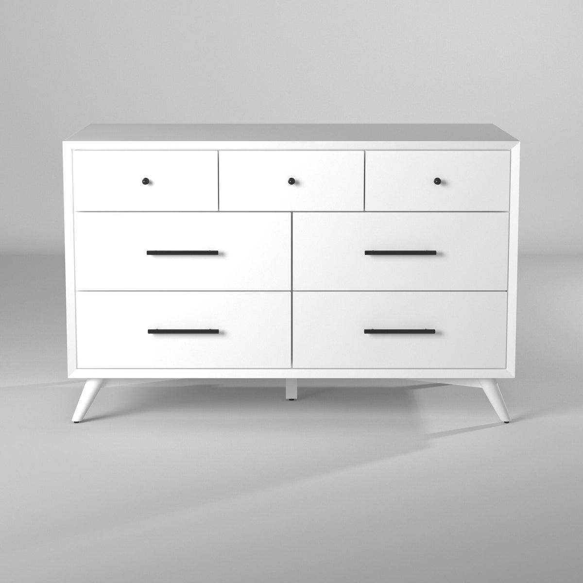 Flynn 7-Drawer Dresser with Felt-Lined Top Drawers, White – view 4